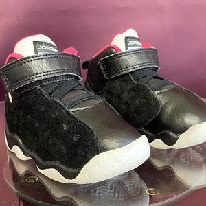 Nike Air Jordan Jumpman Team II TD Toddler 6C Shoes Pink Black AQ2795-006 Baby